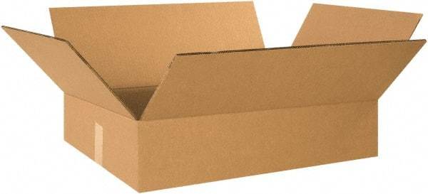 Made in USA - 18" Wide x 24" Long x 6" High Rectangle Heavy Duty Corrugated Box - 2 Walls, Kraft (Color), 100 Lb Capacity - Eagle Tool & Supply