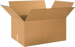 Made in USA - 18" Wide x 24" Long x 12" High Rectangle Heavy Duty Corrugated Box - 1 Wall, Kraft (Color), 95 Lb Capacity - Eagle Tool & Supply
