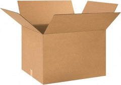 Made in USA - 24" Wide x 28" Long x 20" High Rectangle Corrugated Shipping Box - 1 Wall, Kraft (Color), 65 Lb Capacity - Eagle Tool & Supply