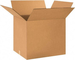 Made in USA - 20" Wide x 24" Long x 20" High Rectangle Heavy Duty Corrugated Box - 2 Walls, Kraft (Color), 100 Lb Capacity - Eagle Tool & Supply