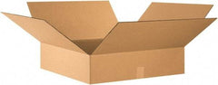 Made in USA - 24" Wide x 24" Long x 6" High Rectangle Corrugated Shipping Box - 1 Wall, Kraft (Color), 65 Lb Capacity - Eagle Tool & Supply