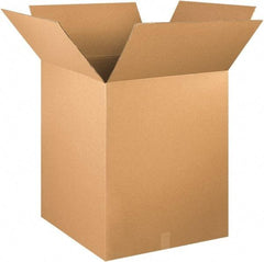Made in USA - 24" Wide x 24" Long x 30" High Rectangle Corrugated Shipping Box - 1 Wall, Kraft (Color), 65 Lb Capacity - Eagle Tool & Supply
