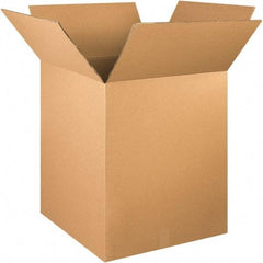 Made in USA - 24" Wide x 24" Long x 30" High Rectangle Heavy Duty Corrugated Box - 2 Walls, Kraft (Color), 100 Lb Capacity - Eagle Tool & Supply