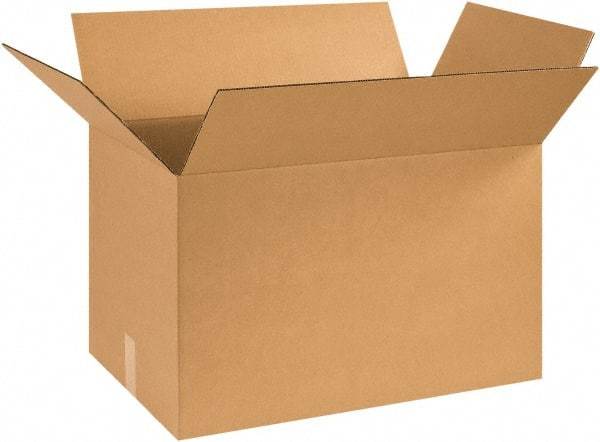 Made in USA - 16" Wide x 25" Long x 16" High Rectangle Corrugated Shipping Box - 1 Wall, Kraft (Color), 65 Lb Capacity - Eagle Tool & Supply