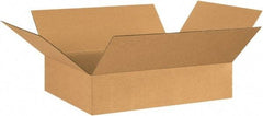 Made in USA - 20" Wide x 26" Long x 6" High Rectangle Corrugated Shipping Box - 1 Wall, Kraft (Color), 65 Lb Capacity - Eagle Tool & Supply
