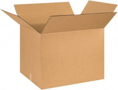 Made in USA - 20" Wide x 26" Long x 20" High Rectangle Heavy Duty Corrugated Box - 2 Walls, Kraft (Color), 100 Lb Capacity - Eagle Tool & Supply