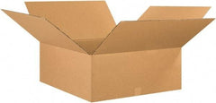 Made in USA - 26" Wide x 26" Long x 10" High Rectangle Corrugated Shipping Box - 1 Wall, Kraft (Color), 65 Lb Capacity - Eagle Tool & Supply