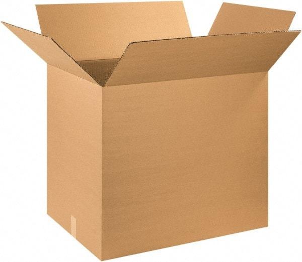 Made in USA - 20" Wide x 28" Long x 25" High Rectangle Corrugated Shipping Box - 1 Wall, Kraft (Color), 65 Lb Capacity - Eagle Tool & Supply