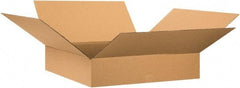 Made in USA - 28" Wide x 28" Long x 6" High Rectangle Corrugated Shipping Box - 1 Wall, Kraft (Color), 65 Lb Capacity - Eagle Tool & Supply