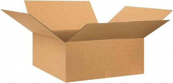 Made in USA - 28" Wide x 28" Long x 10" High Rectangle Corrugated Shipping Box - 1 Wall, Kraft (Color), 65 Lb Capacity - Eagle Tool & Supply