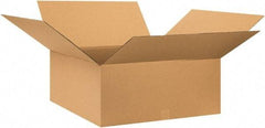 Made in USA - 28" Wide x 28" Long x 10" High Rectangle Corrugated Shipping Box - 1 Wall, Kraft (Color), 65 Lb Capacity - Eagle Tool & Supply
