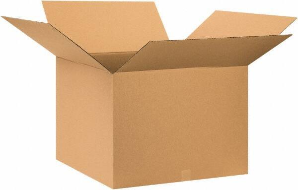Made in USA - 28" Wide x 28" Long x 22" High Rectangle Corrugated Shipping Box - 1 Wall, Kraft (Color), 65 Lb Capacity - Eagle Tool & Supply