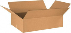 Made in USA - 17" Wide x 29" Long x 7" High Rectangle Corrugated Shipping Box - 1 Wall, Kraft (Color), 65 Lb Capacity - Eagle Tool & Supply