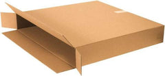 Made in USA - 8" Wide x 70" Long x 42" High Rectangle Moving Boxes - 1 Wall, Kraft (Color), 140 Lb Capacity - Eagle Tool & Supply