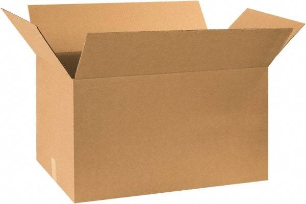 Made in USA - 17" Wide x 30" Long x 17" High Rectangle Heavy Duty Corrugated Box - 2 Walls, Kraft (Color), 120 Lb Capacity - Eagle Tool & Supply
