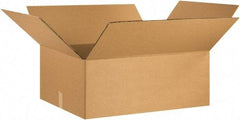 Made in USA - 24" Wide x 30" Long x 12" High Rectangle Heavy Duty Corrugated Box - 2 Walls, Kraft (Color), 100 Lb Capacity - Eagle Tool & Supply