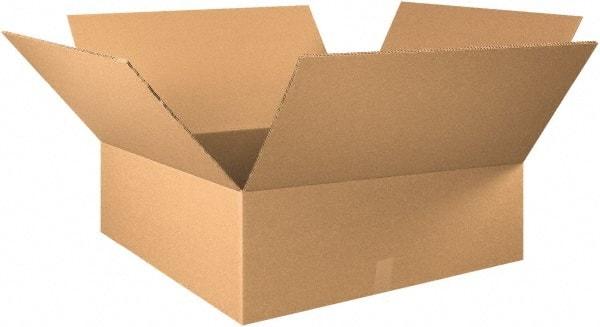 Made in USA - 30" Wide x 30" Long x 12" High Rectangle Heavy Duty Corrugated Box - 2 Walls, Kraft (Color), 100 Lb Capacity - Eagle Tool & Supply