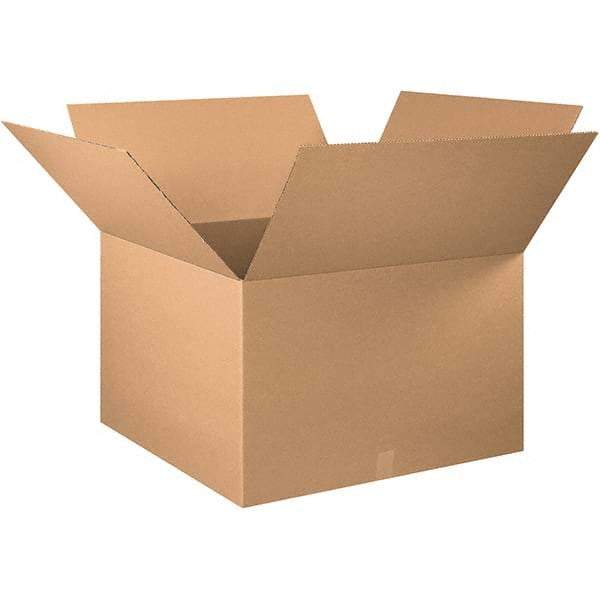 Made in USA - 30" Wide x 30" Long x 20" High Rectangle Corrugated Shipping Box - 1 Wall, Kraft (Color), 65 Lb Capacity - Eagle Tool & Supply