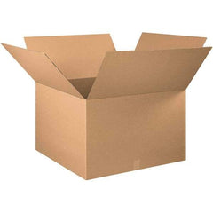 Made in USA - 30" Wide x 30" Long x 20" High Rectangle Corrugated Shipping Box - 1 Wall, Kraft (Color), 65 Lb Capacity - Eagle Tool & Supply