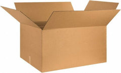 Made in USA - 21" Wide x 36" Long x 20" High Rectangle Corrugated Shipping Box - 1 Wall, Kraft (Color), 65 Lb Capacity - Eagle Tool & Supply