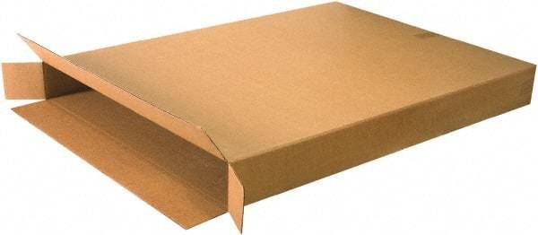 Made in USA - 5" Wide x 36" Long x 48" High Rectangle Corrugated Shipping Box - 1 Wall, Kraft (Color), 95 Lb Capacity - Eagle Tool & Supply