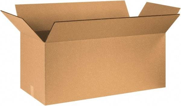 Made in USA - 16" Wide x 36" Long x 16" High Rectangle Heavy Duty Corrugated Box - 2 Walls, Kraft (Color), 100 Lb Capacity - Eagle Tool & Supply
