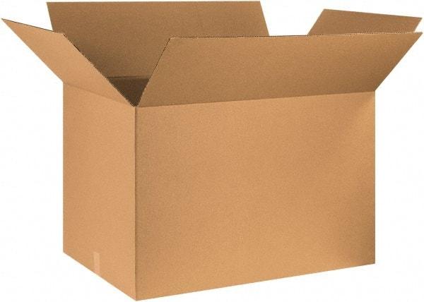 Made in USA - 24" Wide x 36" Long x 24" High Rectangle Corrugated Shipping Box - 1 Wall, Kraft (Color), 65 Lb Capacity - Eagle Tool & Supply