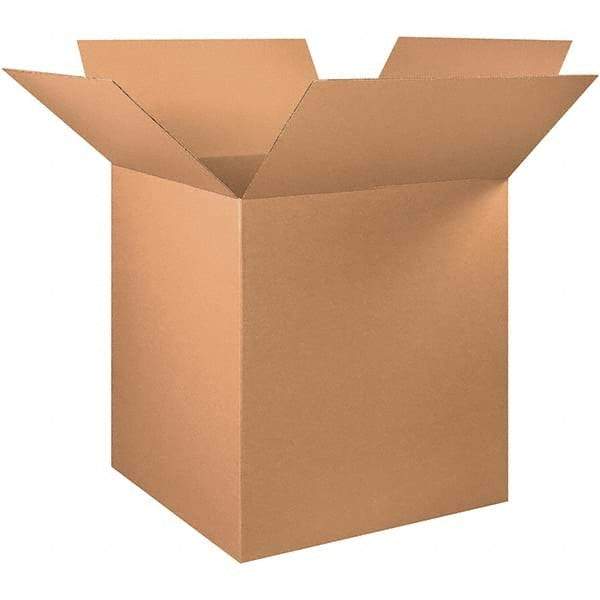 Made in USA - 35" Wide x 36" Long x 40" High Rectangle Corrugated Shipping Box - 1 Wall, Kraft (Color), 65 Lb Capacity - Eagle Tool & Supply