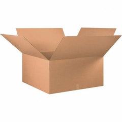 Made in USA - 36" Wide x 36" Long x 18" High Rectangle Corrugated Shipping Box - 1 Wall, Kraft (Color), 65 Lb Capacity - Eagle Tool & Supply