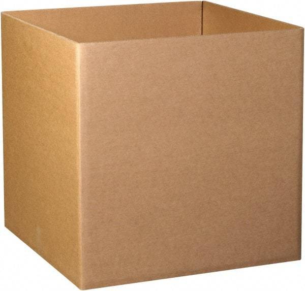 Made in USA - 48" Wide x 48" Long x 48" High Rectangle Heavy Duty Corrugated Box - 3 Walls, Kraft (Color), 280 Lb Capacity - Eagle Tool & Supply