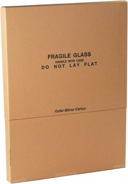 Made in USA - 3-3/4" Wide x 37" Long x 30-3/4" High Rectangle Moving Boxes - 1 Wall, Kraft (Color), 65 Lb Capacity - Eagle Tool & Supply