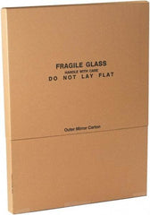 Made in USA - 3-3/4" Wide x 37" Long x 30-3/4" High Rectangle Moving Boxes - 1 Wall, Kraft (Color), 65 Lb Capacity - Eagle Tool & Supply
