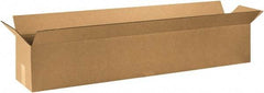 Made in USA - 10" Wide x 48" Long x 10" High Rectangle Corrugated Shipping Box - 1 Wall, Kraft (Color), 65 Lb Capacity - Eagle Tool & Supply