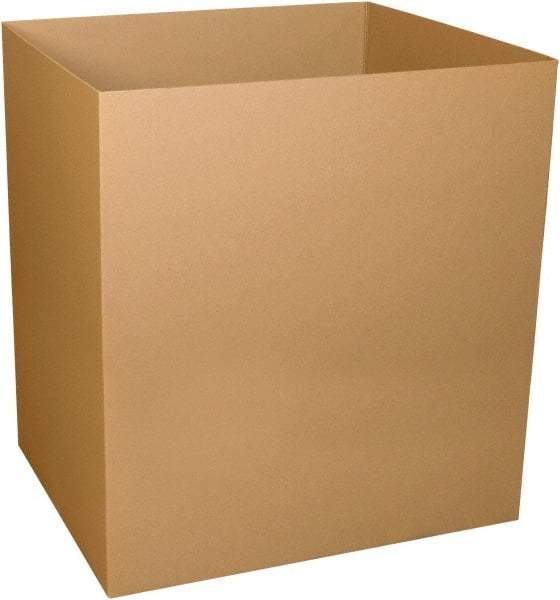 Made in USA - 40" Wide x 48" Long x 48" High Rectangle Heavy Duty Corrugated Box - 2 Walls, Kraft (Color), 100 Lb Capacity - Eagle Tool & Supply