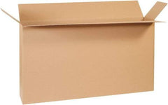Made in USA - 8" Wide x 54" Long x 28" High Rectangle Corrugated Shipping Box - 1 Wall, Kraft (Color), 95 Lb Capacity - Eagle Tool & Supply