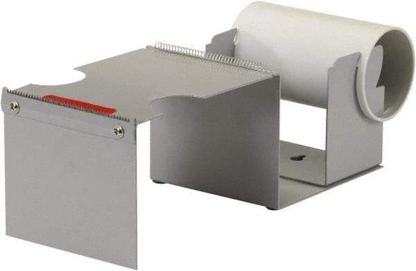 Import - 4" Wide, Single Roll, Manual Table/Desk Tape Dispenser - Metal, Unlimited Dispensed Tape Length - Eagle Tool & Supply