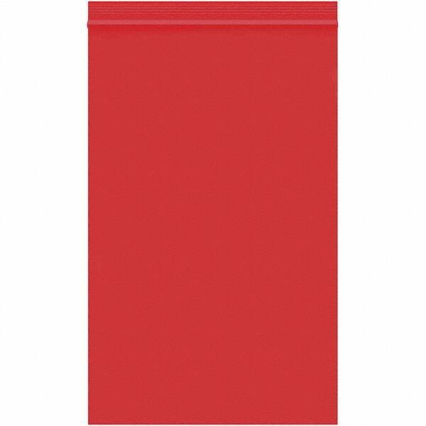 Value Collection - 5 x 8", 2 mil Reclosable Polybags - Red - Eagle Tool & Supply