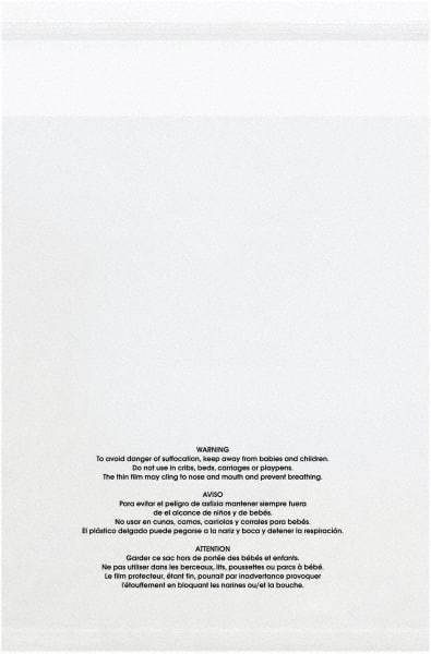 Value Collection - 14 x 20", 1.5 mil Resealable Suffocation Warning Polybags - Clear - Eagle Tool & Supply
