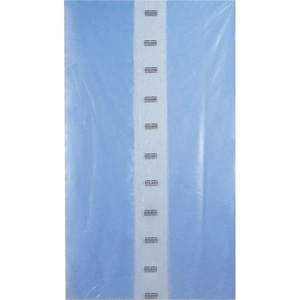 Made in USA - 54 x 96", 4 mil Gusseted Polybags - Blue - Eagle Tool & Supply