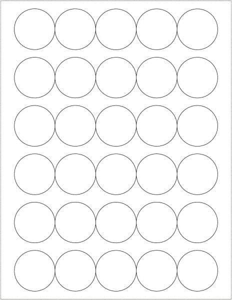 Tape Logic - 1-1/2" Long, White Paper Laser Label - For Laser Printers - Eagle Tool & Supply