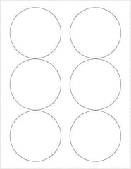 Tape Logic - 3" Long, White Paper Laser Label - For Laser Printers - Eagle Tool & Supply
