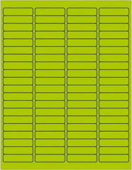 Tape Logic - 1/2" Long, Fluorescent Green Paper Laser Label - For Laser Printers - Eagle Tool & Supply