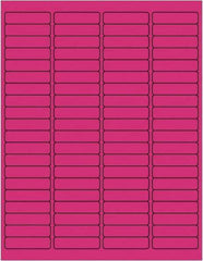 Tape Logic - 1/2" Long, Fluorescent Pink Paper Laser Label - For Laser Printers - Eagle Tool & Supply