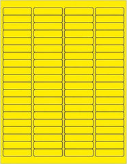 Tape Logic - 1/2" Long, Fluorescent Yellow Paper Laser Label - For Laser Printers - Eagle Tool & Supply