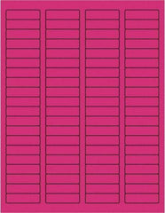 Tape Logic - 1-3/4" Long, Fluorescent Pink Paper Laser Label - For Laser Printers - Eagle Tool & Supply