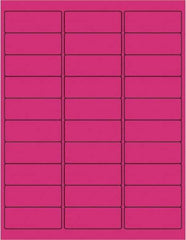Tape Logic - 2-5/8" Long, Fluorescent Pink Paper Laser Label - For Laser Printers - Eagle Tool & Supply