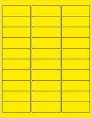 Tape Logic - 2-5/8" Long, Fluorescent Yellow Paper Laser Label - For Laser Printers - Eagle Tool & Supply