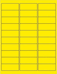 Tape Logic - 2-5/8" Long, Fluorescent Yellow Paper Laser Label - For Laser Printers - Eagle Tool & Supply