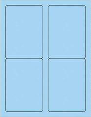 Tape Logic - 5" Long, Pastel Blue Paper Laser Label - For Laser Printers - Eagle Tool & Supply