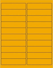 Tape Logic - 4" Long, Fluorescent Orange Paper Laser Label - For Laser Printers - Eagle Tool & Supply